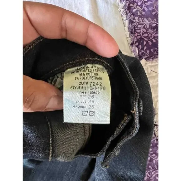 Goldsign Womens Jeans Dark Wash Size 26 - Picture 5 of 5